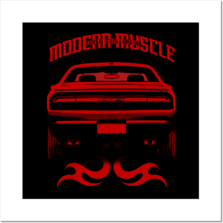 Modern Muscle - Red Posters and Art